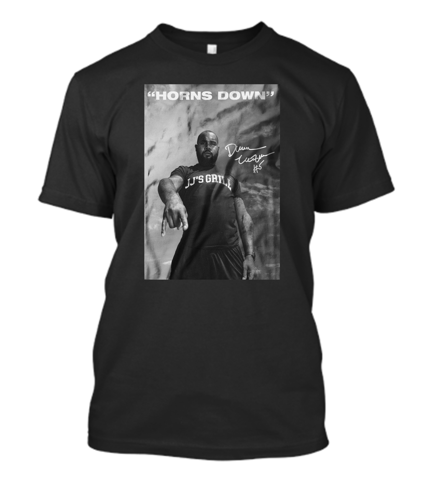 Storenvy Darren Mcfadden JJ's Grill Horns Down T-Shirt
