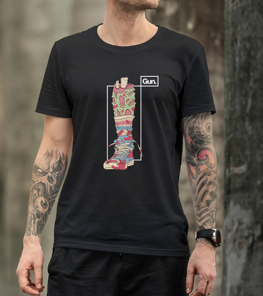 Guninteractive Shop Fresh Kicks Zombie Sneaker T-Shirt