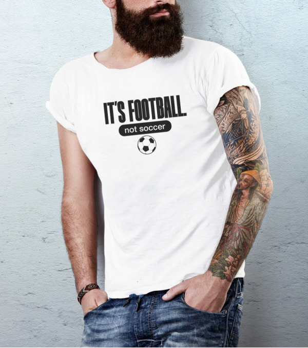 It's Football Not Soccer NBA 2K Uki Soccer Ball T-Shirt