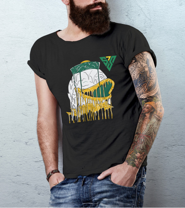 Lackavelli Shop Meltdown Drip Cheese Hat Logo 77 T-Shirt