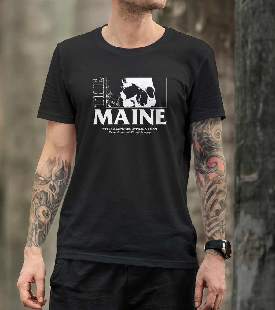 The Maine 8123 Forever Halloween We're All Monsters Living In A Dream T-Shirt