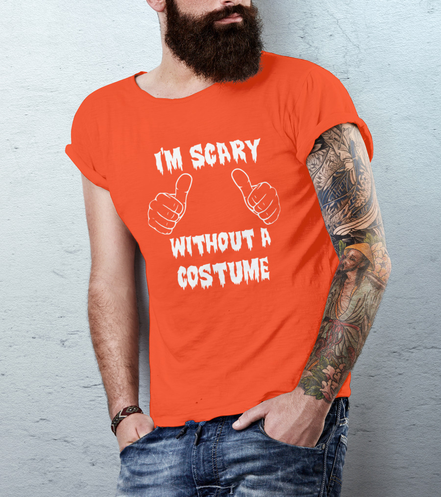 I'm Scary Without A Costume Thumbs Up Sinister Sidney T-Shirt