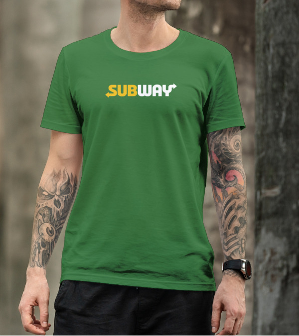 Keefler Subway Logo With Green Background T-Shirt