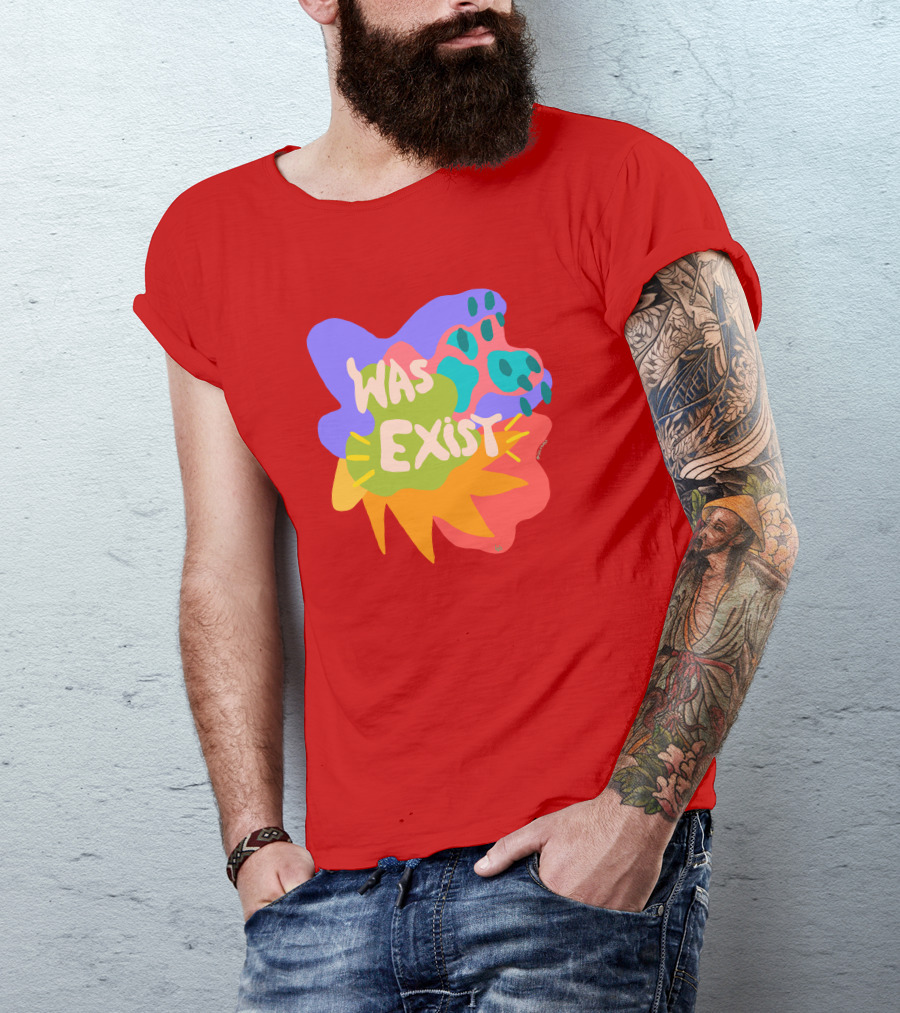 Soleoado Leȯ Was Exist Was Exist Colorful Abstract T-Shirt