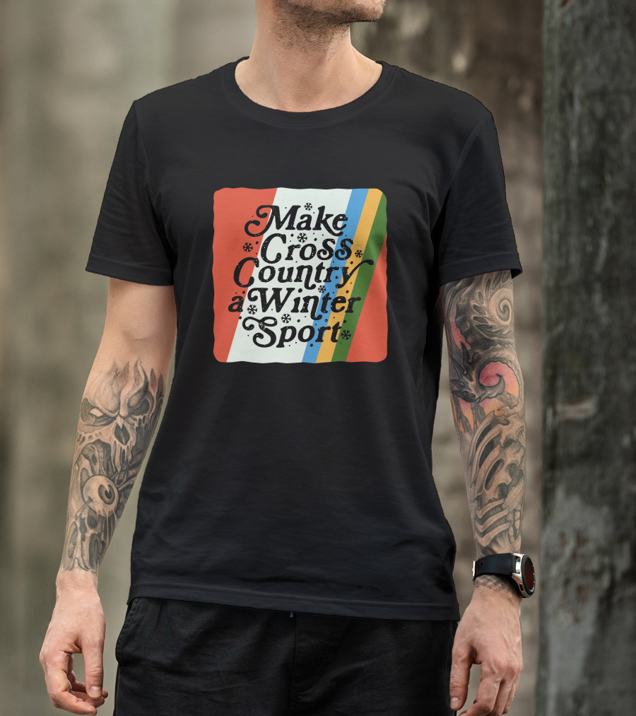 Kyle Merber Make Cross Country A Winter Sport Diadora Colorful Stripe T-Shirt