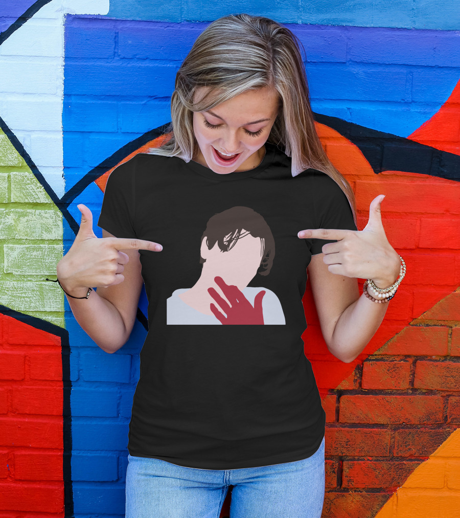 Billy Loomis Graphic Red Hand Monochrome Face T-Shirt