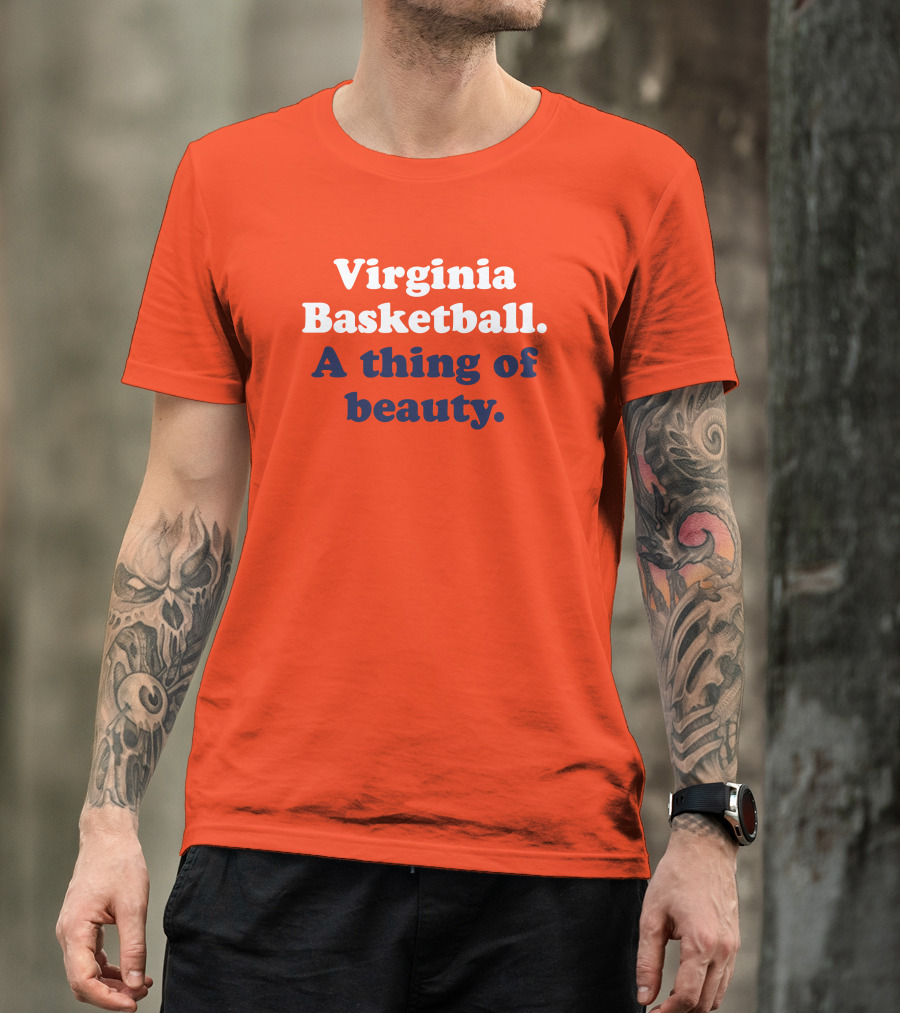 Virginia Basketball A Thing Of Beauty Orange T-Shirt