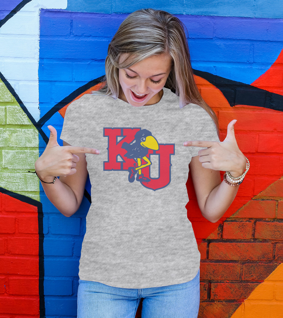 KU Homefield Vintage Long Leg Jayhawk T-Shirt