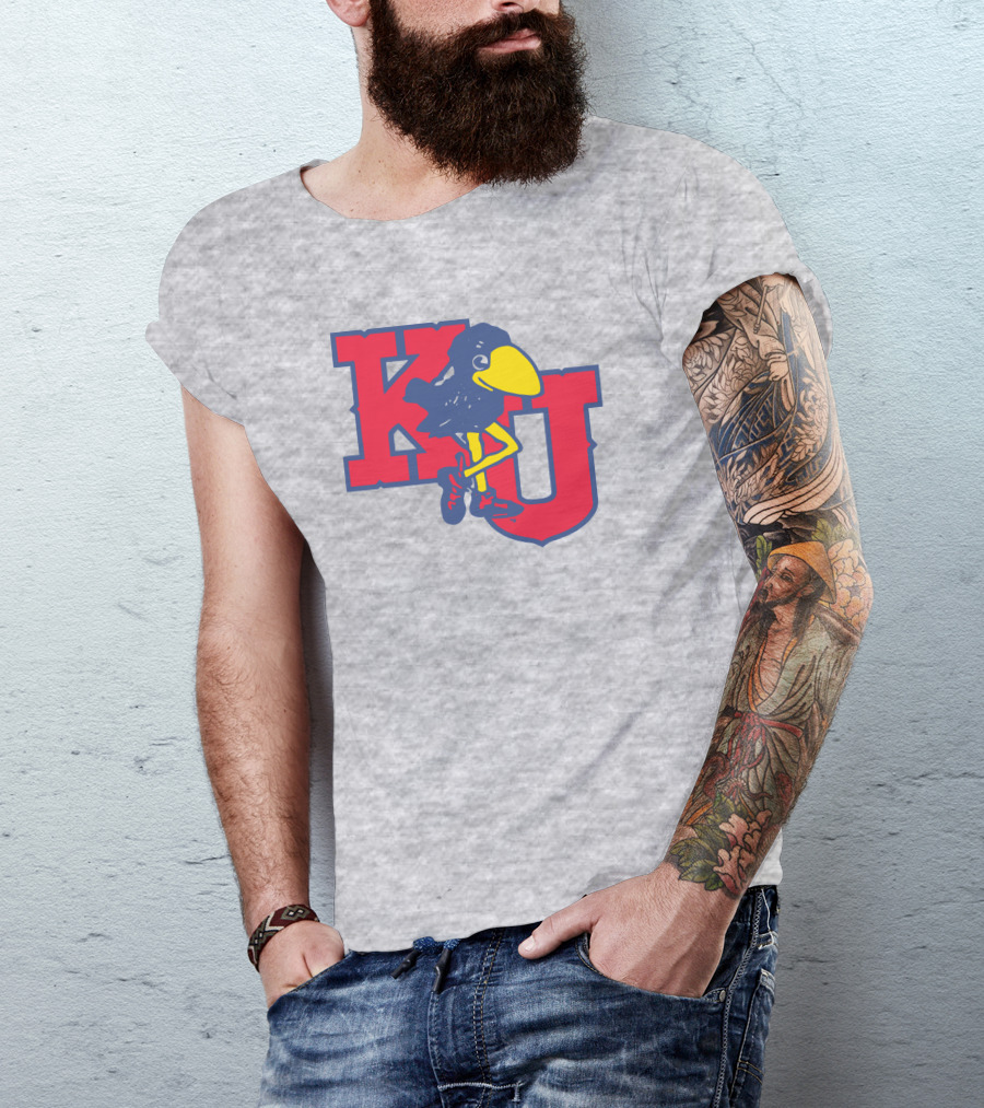 KU Homefield Vintage Long Leg Jayhawk T-Shirt