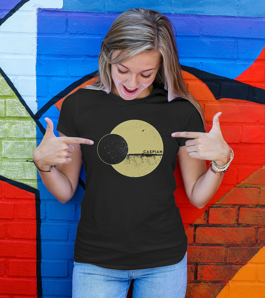 Marek Brave Solid Caspian Wrestle Mania Abstract Circles T-Shirt