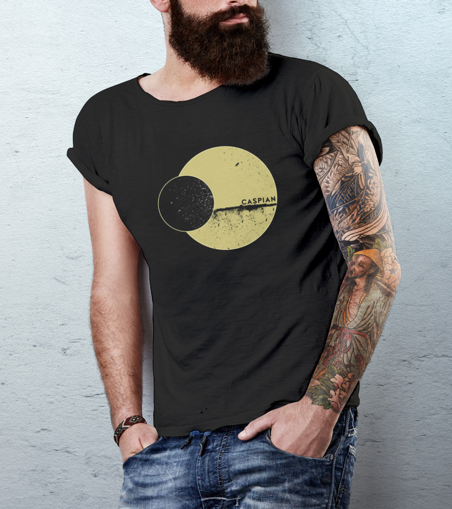 Marek Brave Solid Caspian Wrestle Mania Abstract Circles T-Shirt