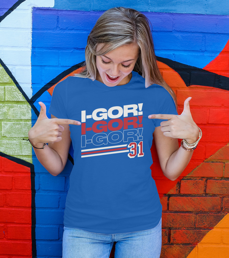 We Bleed Blue NYC Merch Store I-Gor I-Gor I-Gor 31 T-Shirt