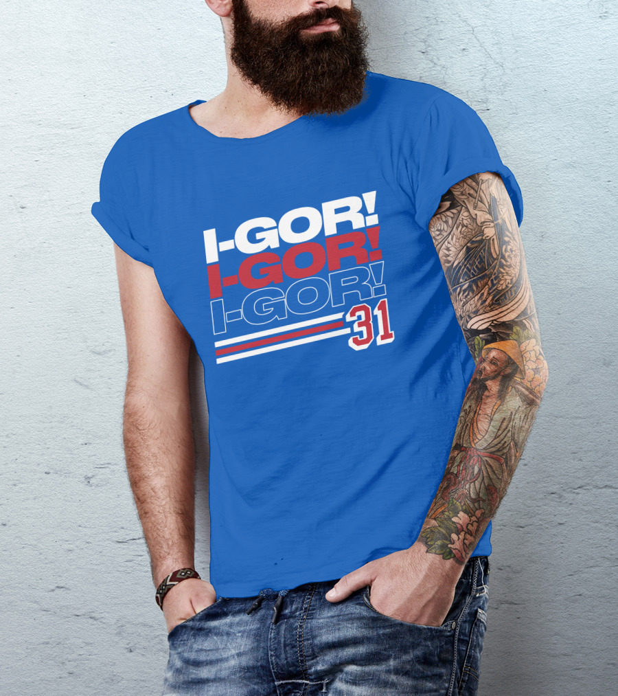 We Bleed Blue NYC Merch Store I-Gor I-Gor I-Gor 31 T-Shirt