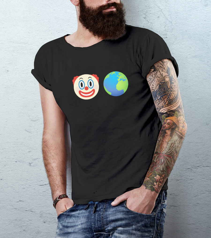 Clown World Honk Honk Emoji Earth Joke T-Shirt