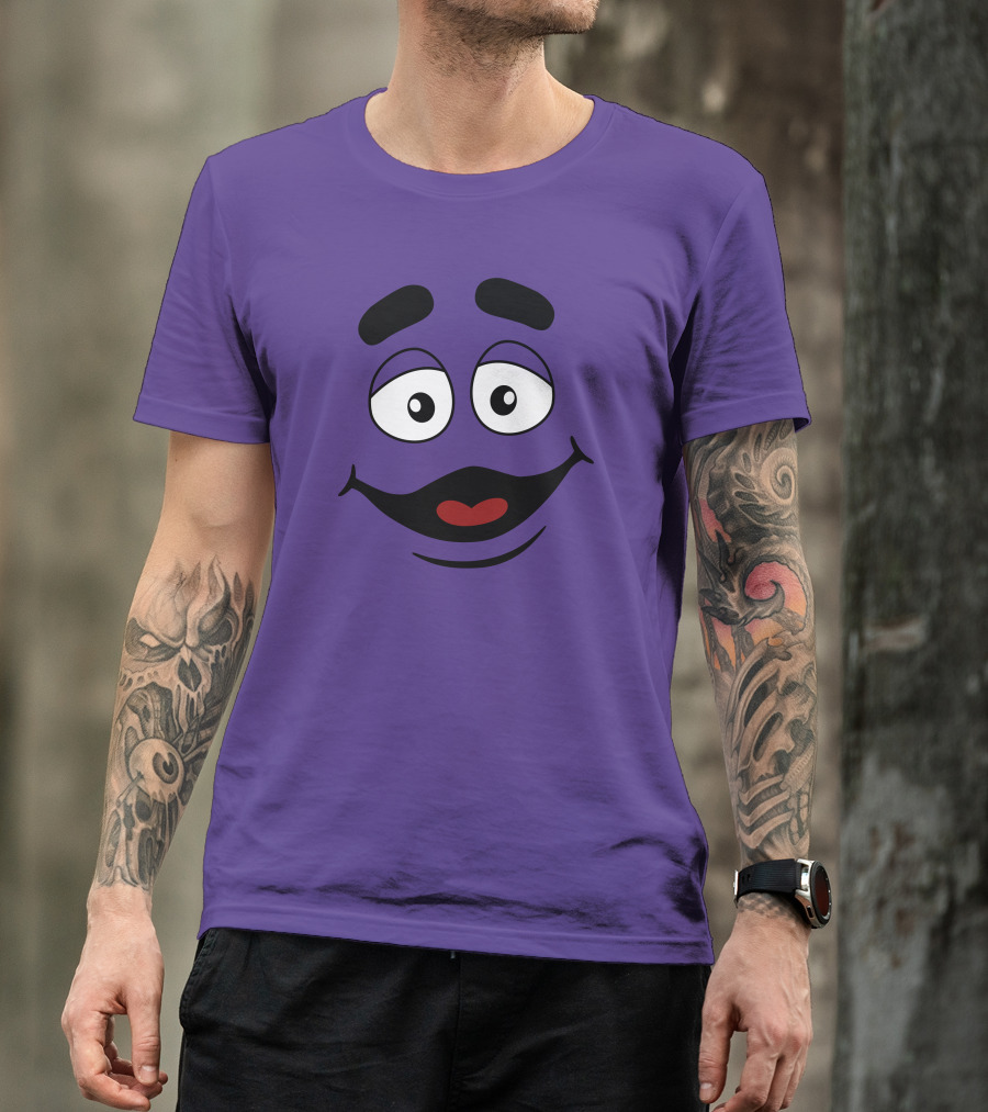 Grimace Smile Face McDonald's Character T-Shirt