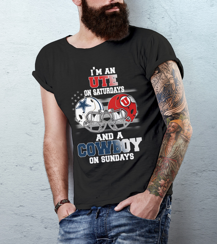 I'm An Ute On Saturdays And A Cowboy On Sundays T-Shirt