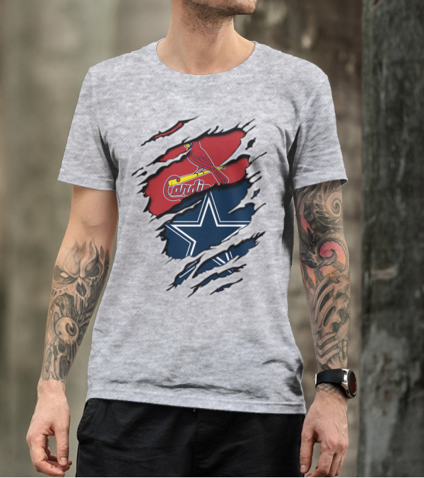 Dallas Cowboys And St. Louis Cardinals NFL MLB T-Shirt