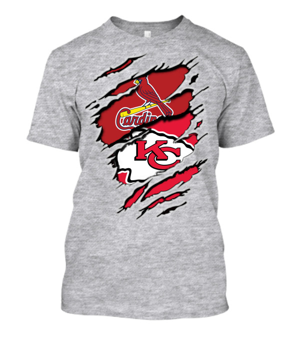 Kansas City Chiefs St. Louis Cardinals Torn T-Shirt