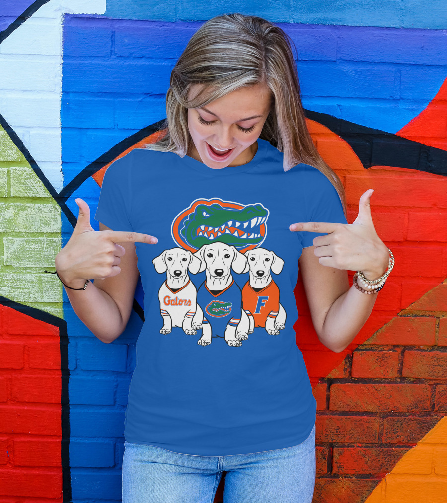 Florida Gators Dachshund Dogs T-Shirt