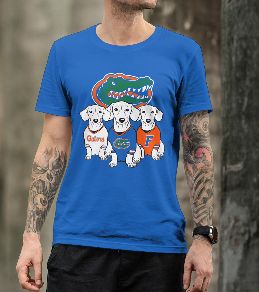 Florida Gators Dachshund Dogs T-Shirt
