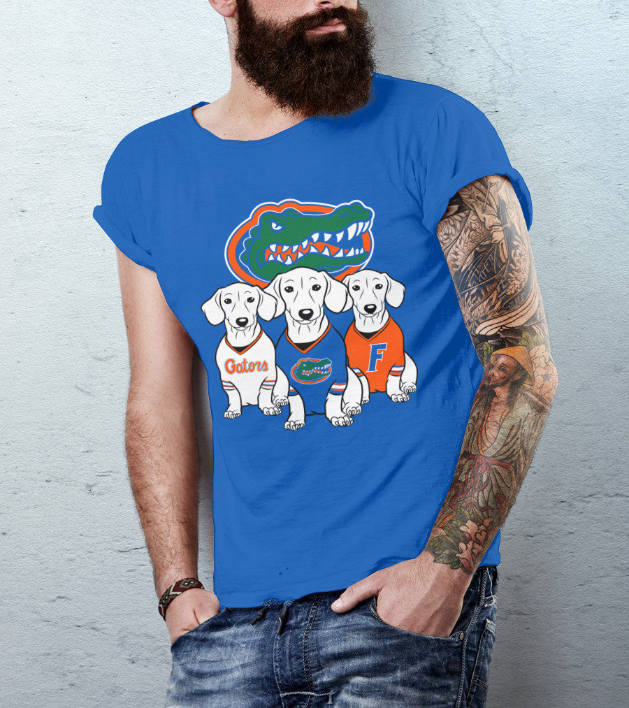 Florida Gators Dachshund Dogs T-Shirt