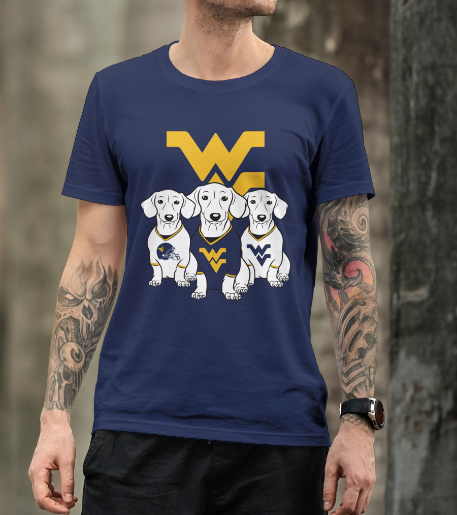 Wvu Mountaineers Dogs T-Shirt