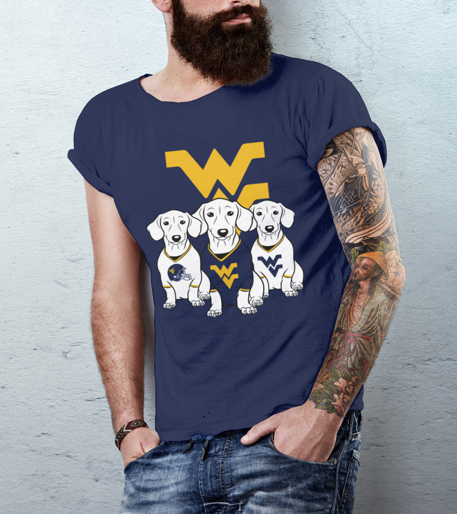 Wvu Mountaineers Dogs T-Shirt