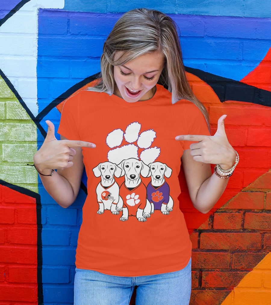 Clemson Tigers Dachshund T-Shirt