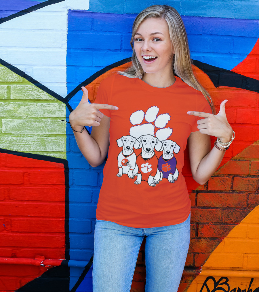 Clemson Tigers Dachshund T-Shirt