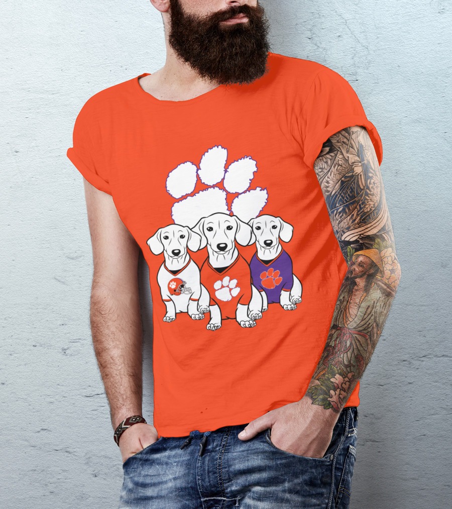 Clemson Tigers Dachshund T-Shirt