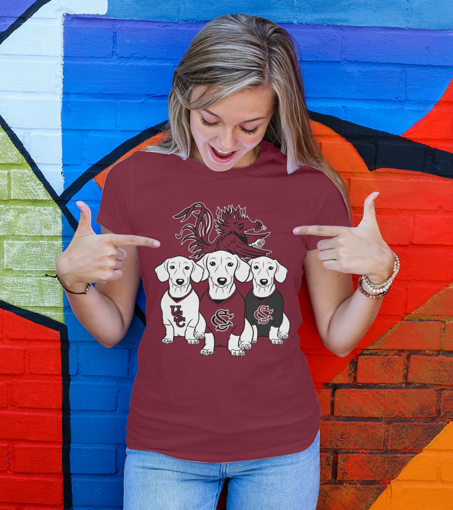 Usc Gamecocks Dogs T-Shirt