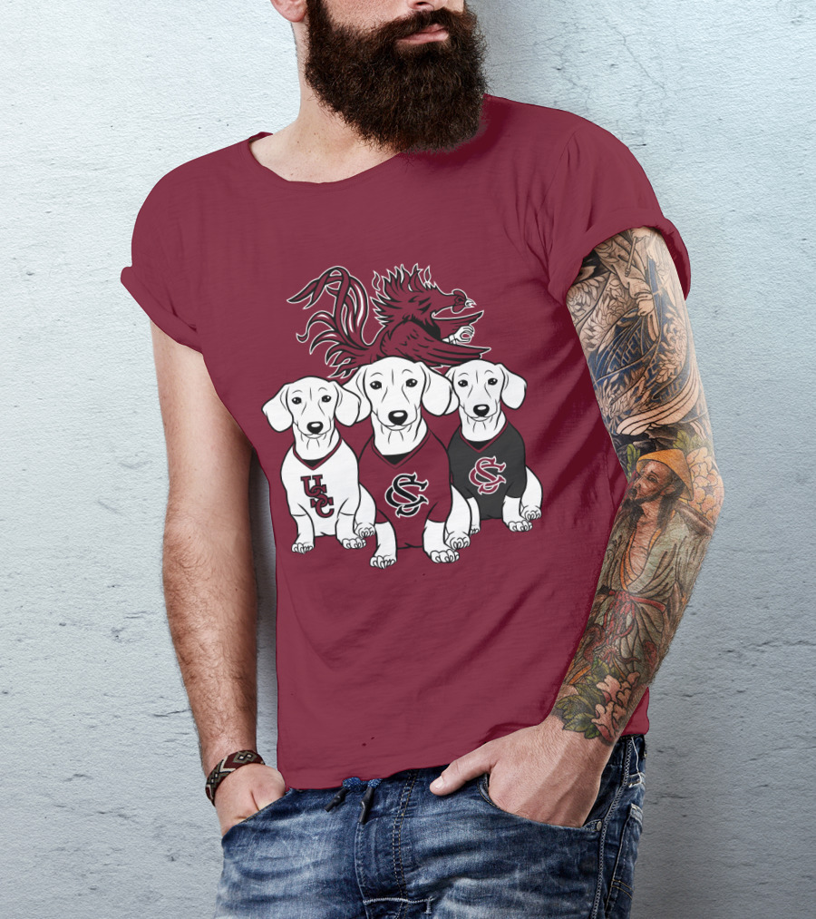 Usc Gamecocks Dogs T-Shirt