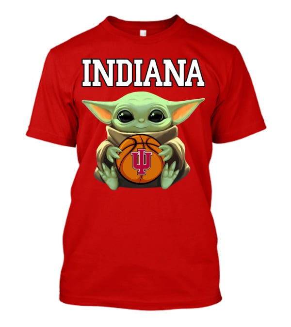 Indiana Baby Yoda IU Basketball T-Shirt