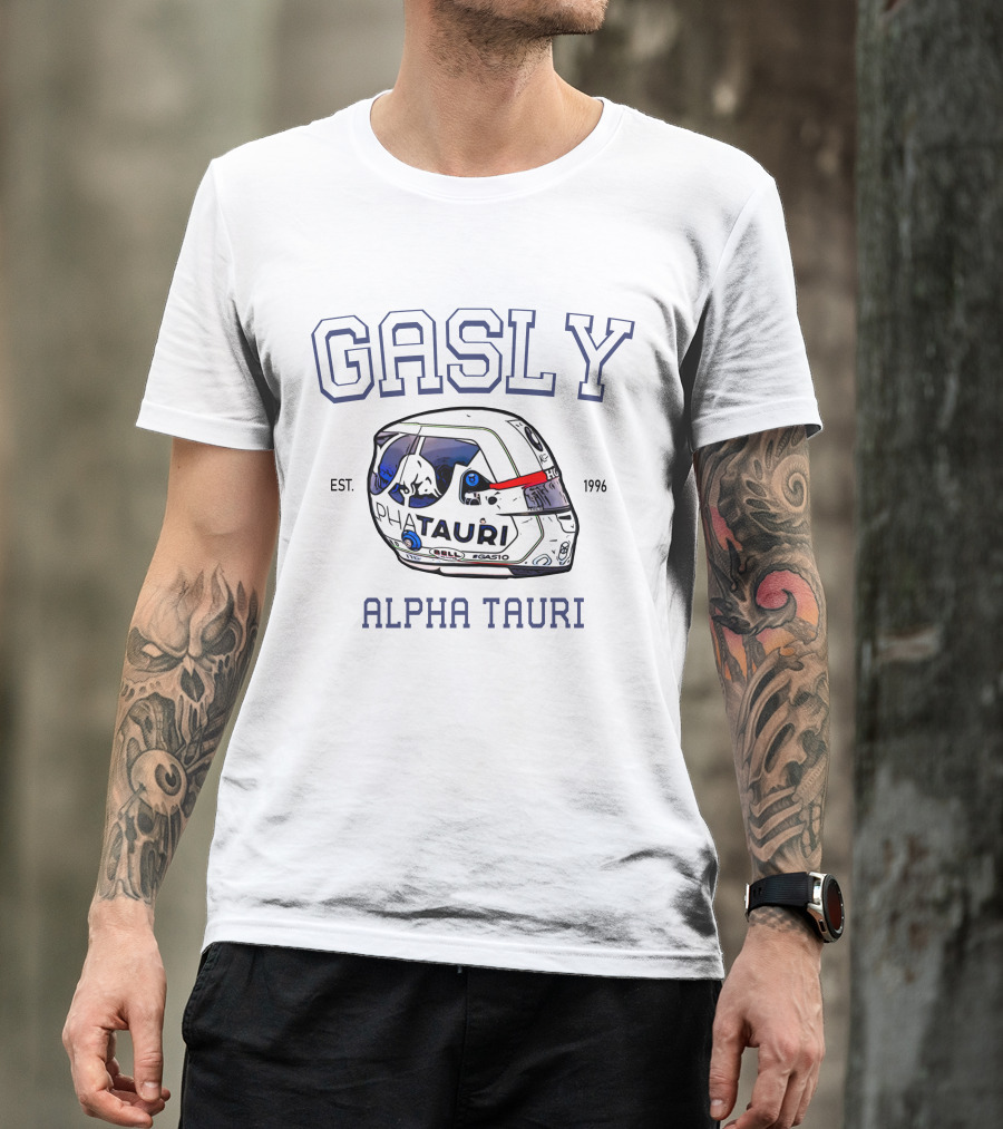 Gasly Alpha Tauri Helmet Est. 1996 T-Shirt