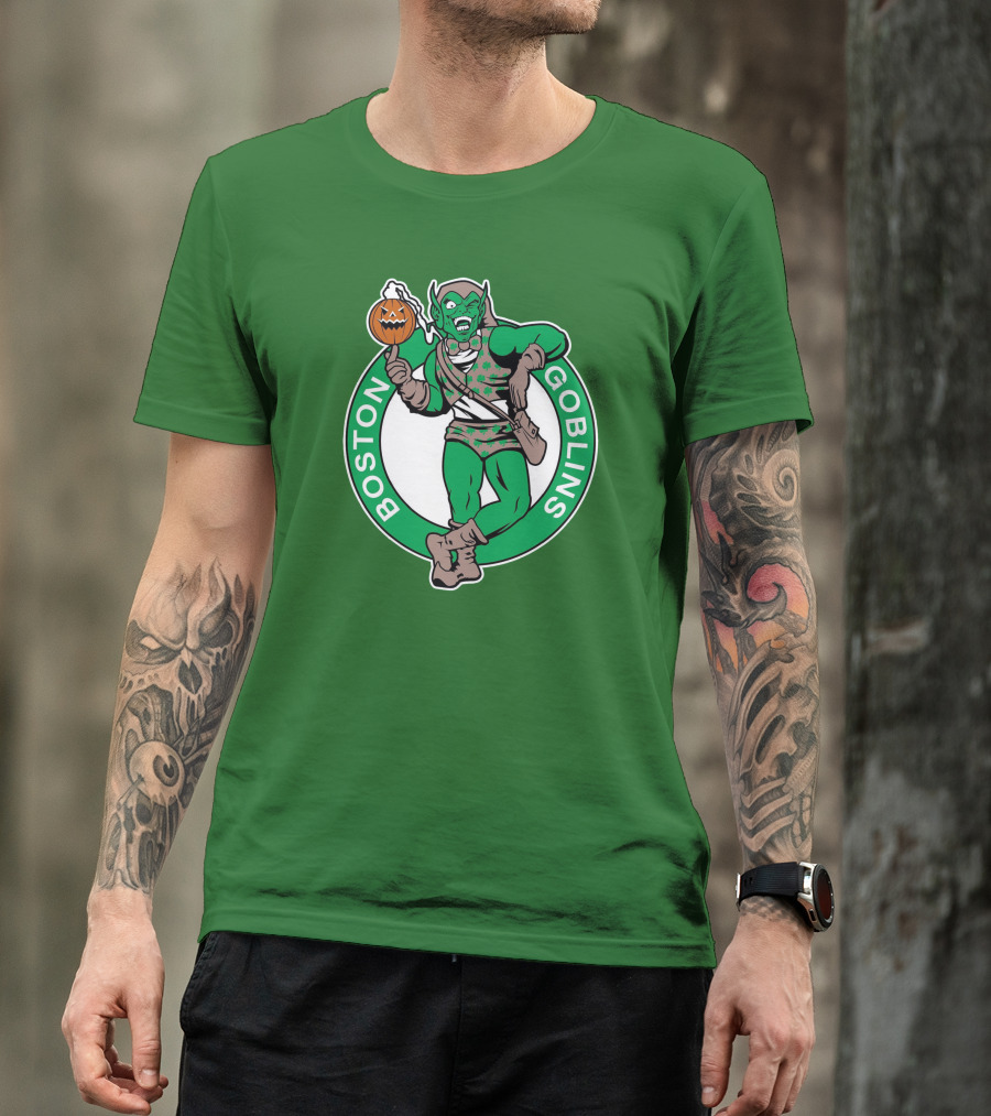 Boston Goblins Halloween Basketball Crossover T-Shirt
