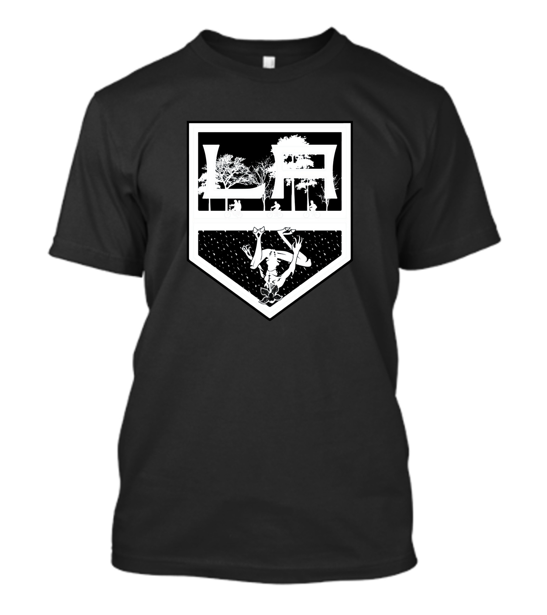 LA NHL Stranger Things Demogorgon T-Shirt