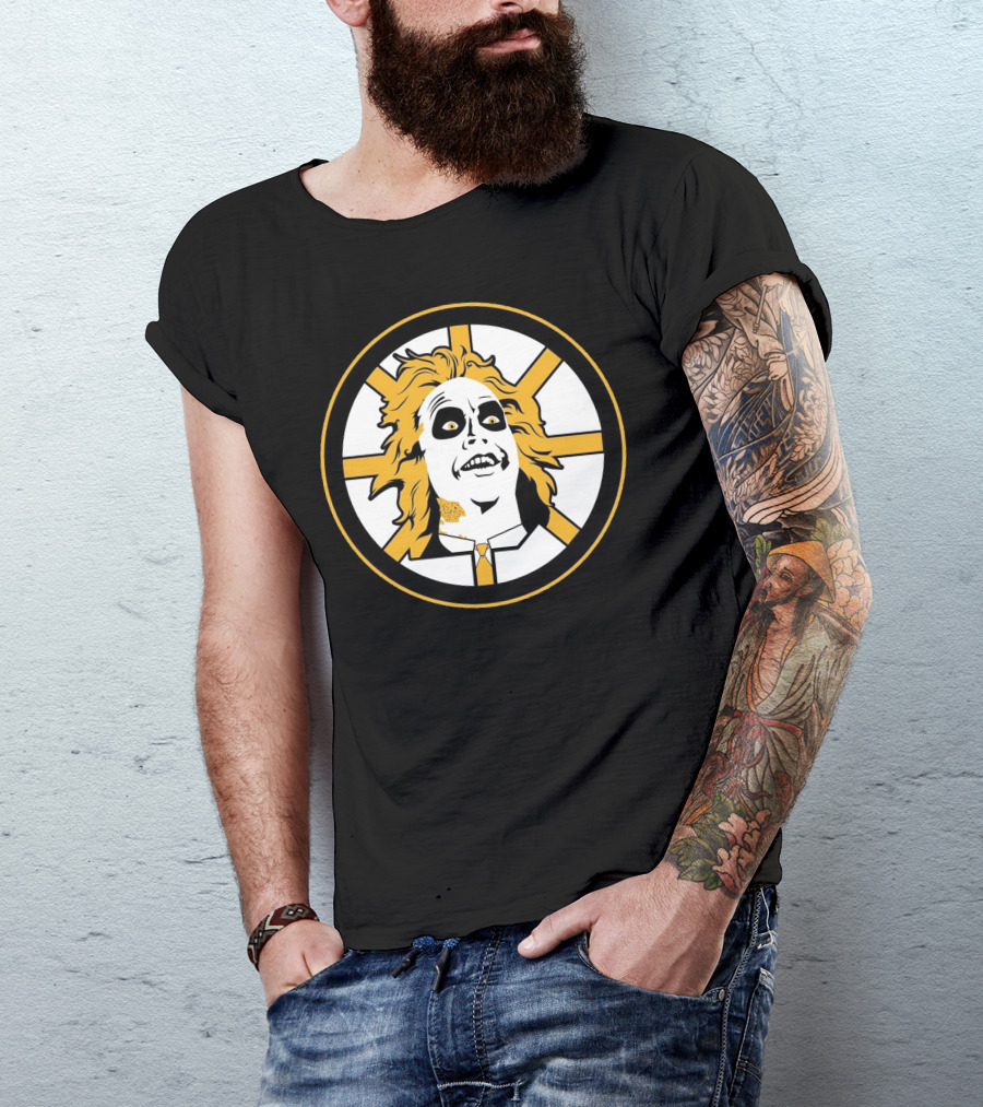 Boston Bruins Beetlejuice Horror NHL T-Shirt