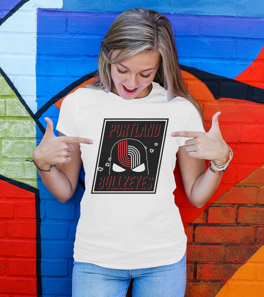 Portland Trail Bullzeyes NBA Basketball Emblem T-Shirt