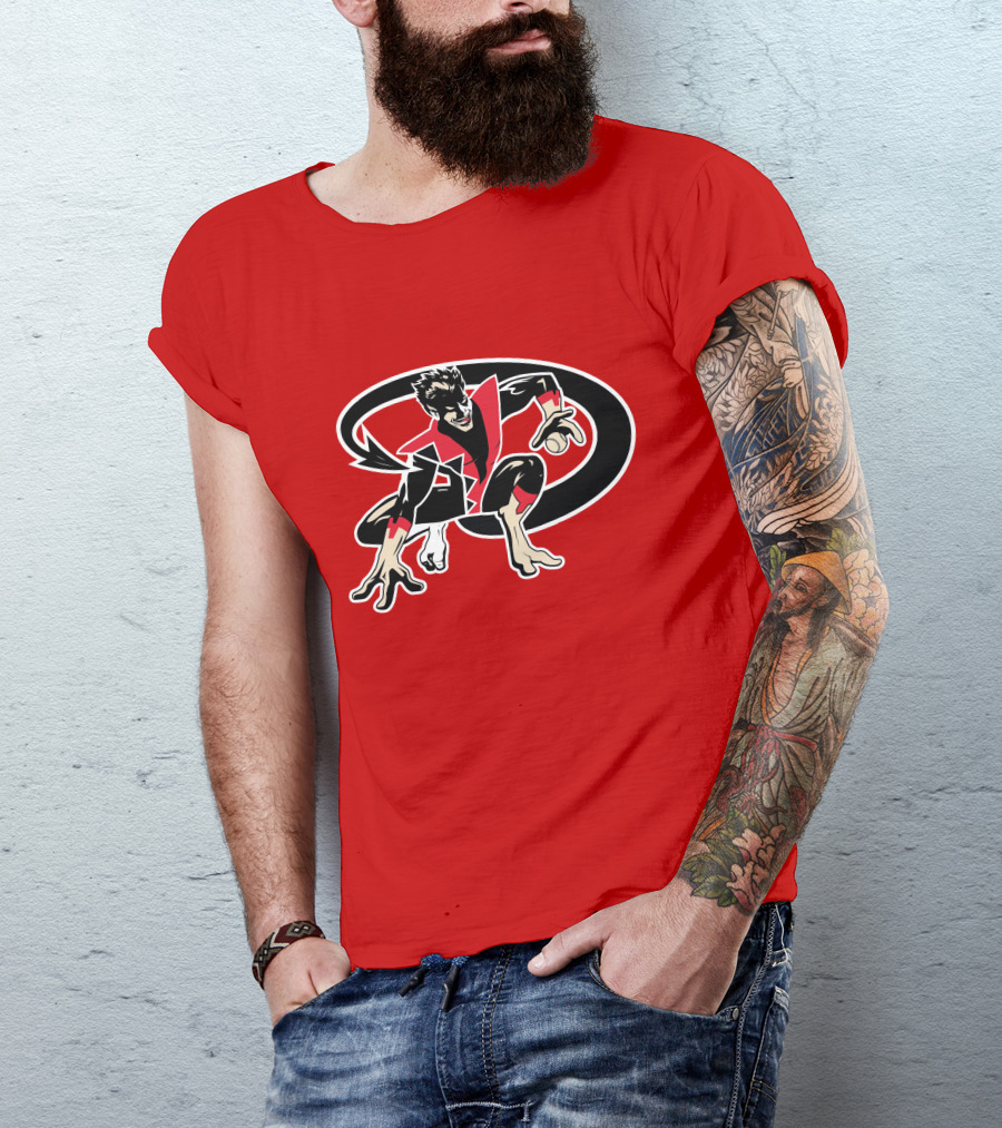 Arizona Nightcrawlers MLB Crossover With Baseball Superhero Character T-Shirt