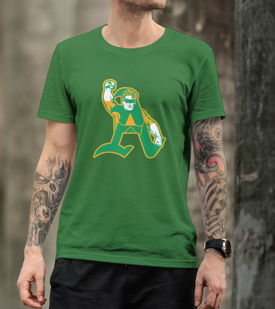 Oakland Athletics Green Lantern MLB Crossover T-Shirt