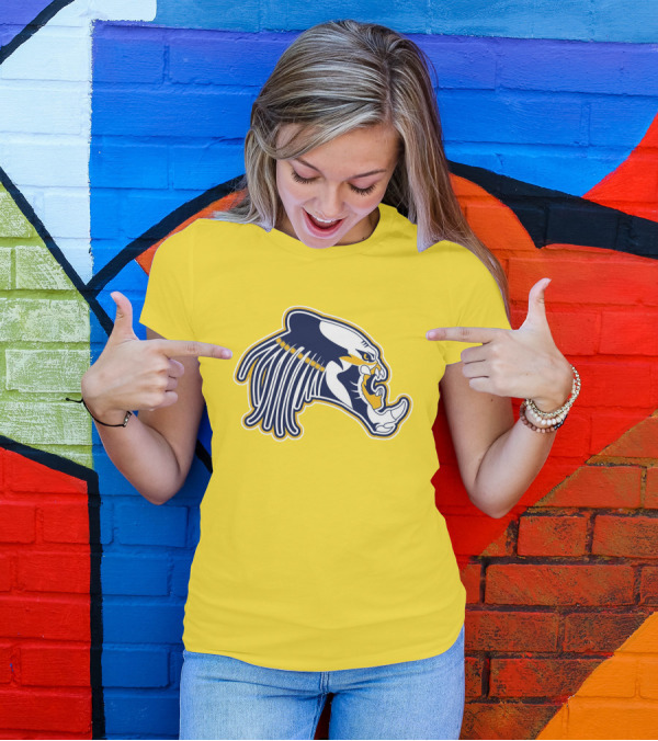 Nashville Predators Logo Iconic Saber-Tooth Tiger Head T-Shirt