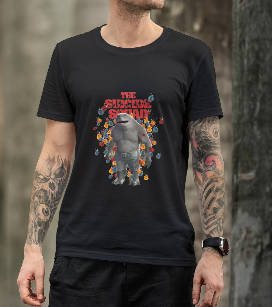 The Suicide Squad King Shark Bombs Explosion T-Shirt