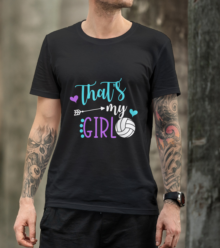 That's My Girl Volleyball Mom Game Day Player T-Shirt