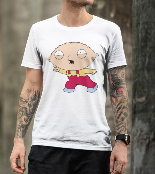 Stewie Griffin Angry Pose Family Guy Character T-Shirt
