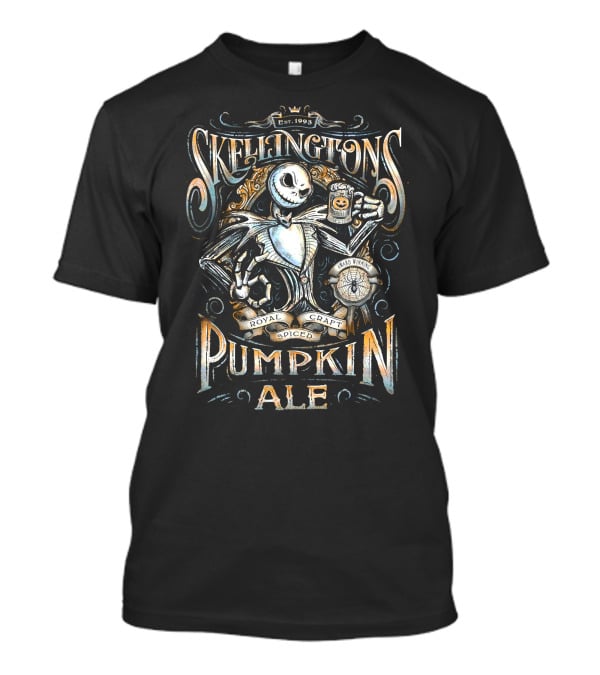 Skellingtons Pumpkin Ale Royal Craft Spiced Est. 1993 Award Winning T-Shirt