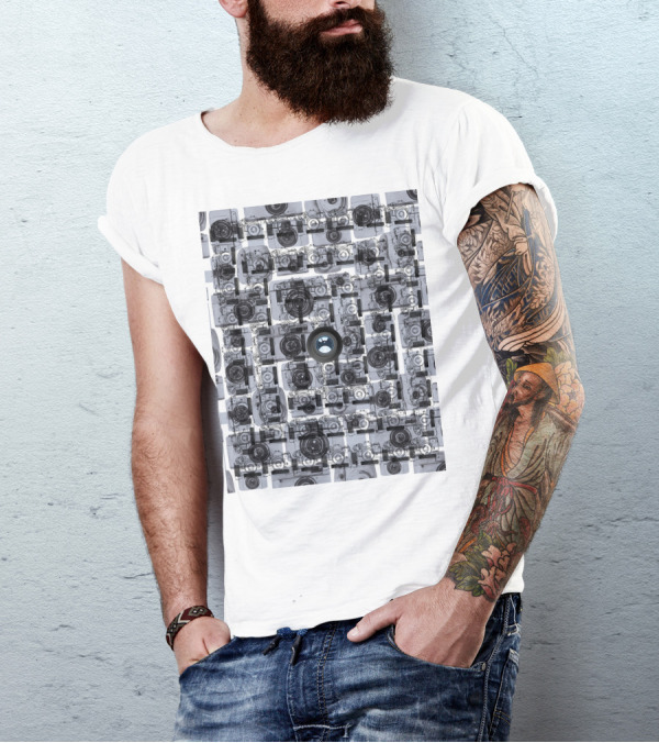 Camera Capture Memory Retro Collage T-Shirt