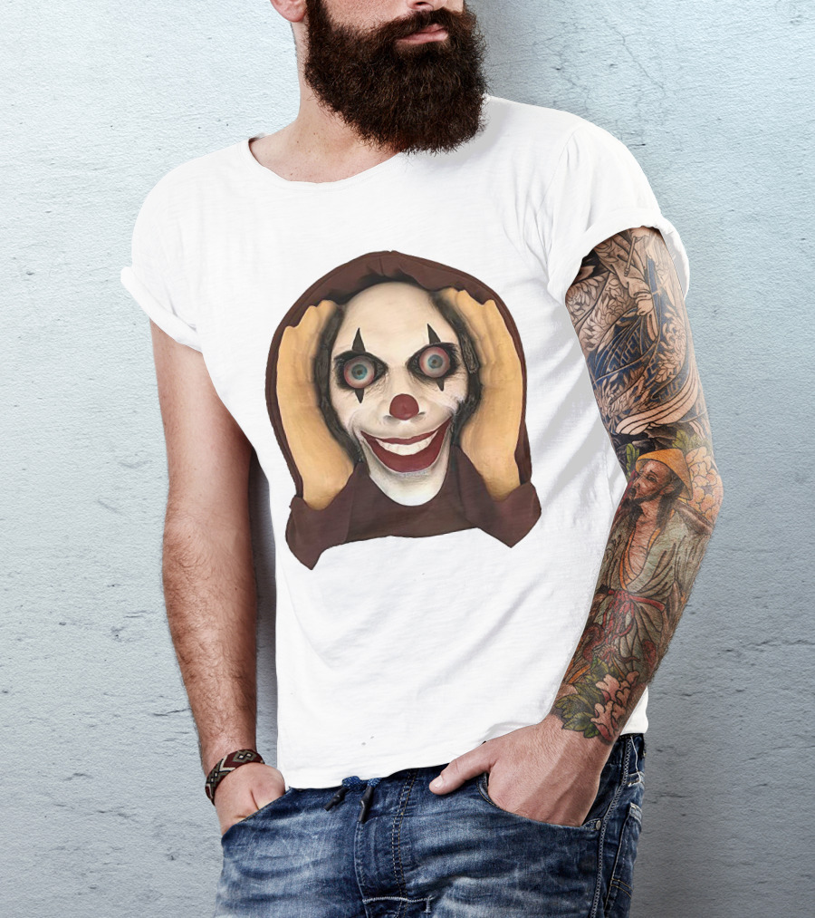 Spooky Clown IT Horror Mask T-Shirt