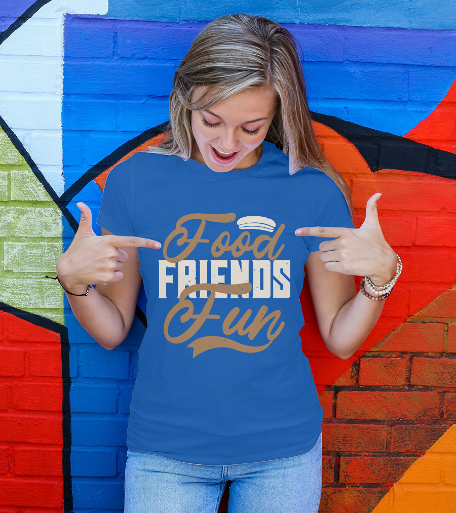 Food Friends Fun Sailor Hat T-Shirt