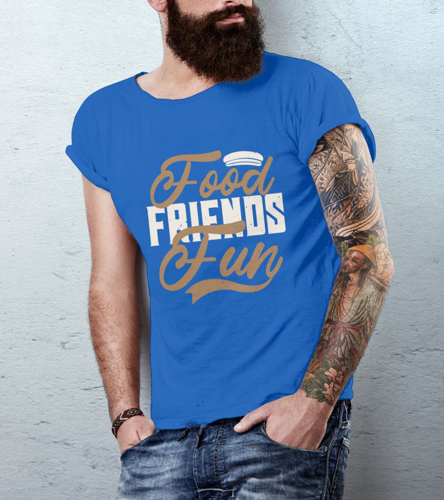 Food Friends Fun Sailor Hat T-Shirt