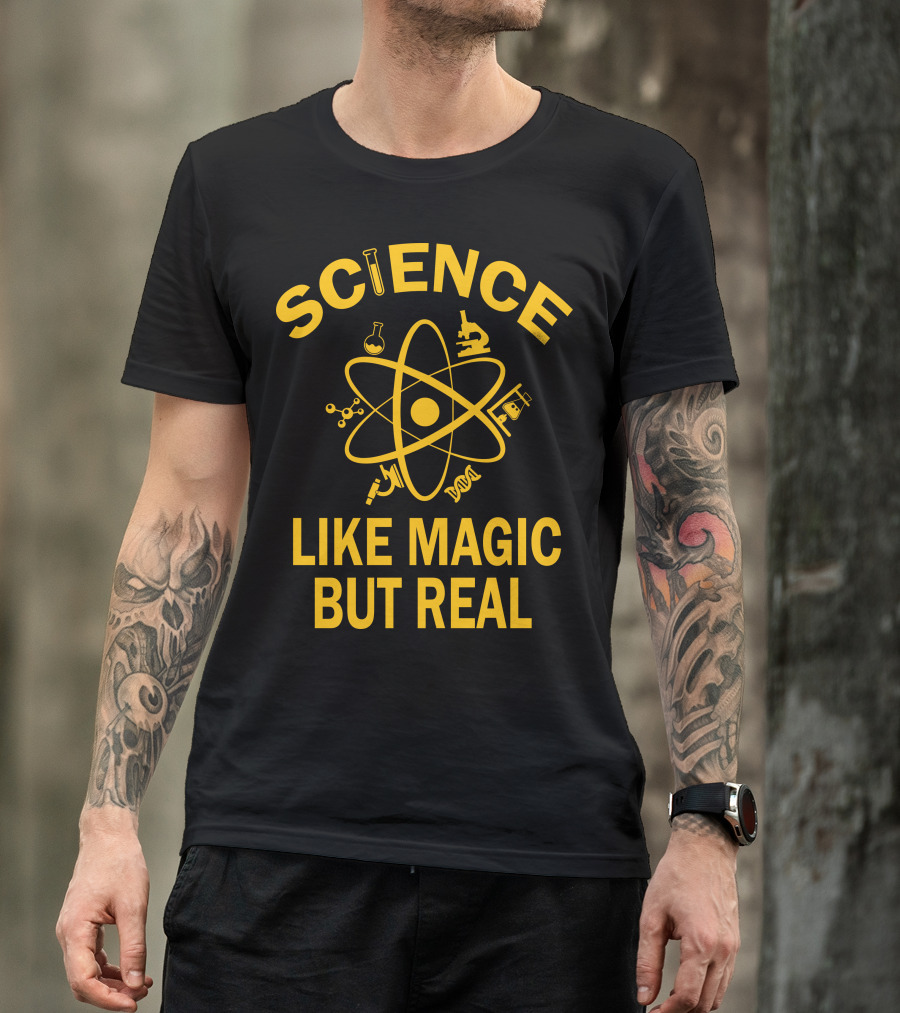 Science Like Magic But Real Atomic Microscope Elements T-Shirt